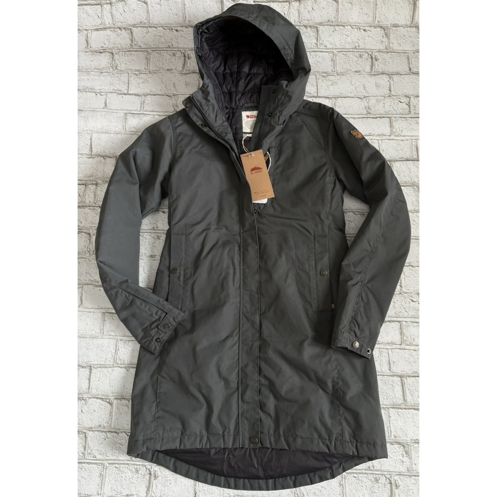 Fjallraven Kiruna Padded‎ Parka Women's Winter Jacket, Basalt, Small NWT